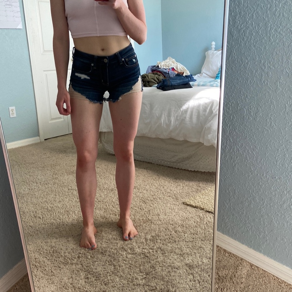 American eagle size 2 next level stretch midi shorts